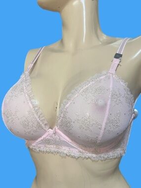 Victoria’s Secret Dream Angels Unlined Plunge mesh Embroidered Sexy Sheer bra